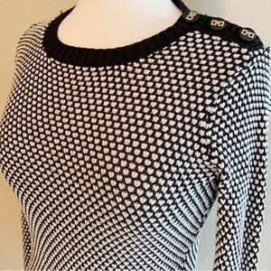 Charter Club sweater, Black/white, PP